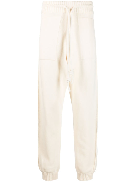 Off White Trousers Beige