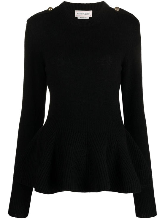 Alexander McQueen Sweaters Black