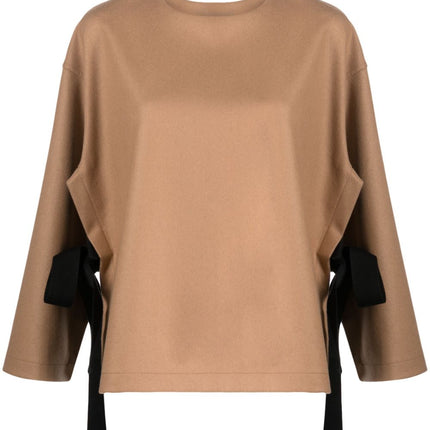 Erika Cavallini Semi-Couture Top Camel