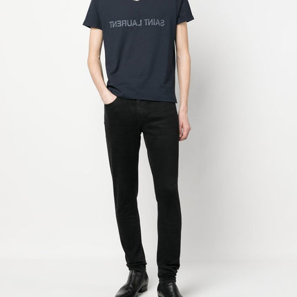 Saint Laurent  T-shirts and Polos Blue