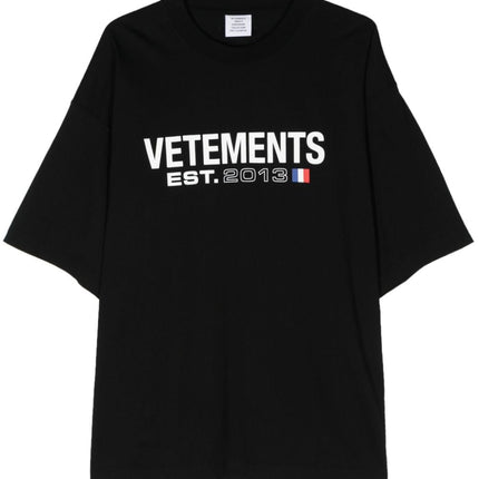 Vetements T-shirts and Polos Black