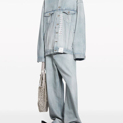 Balenciaga Coats Clear Blue