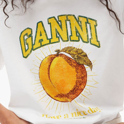 GANNI T-shirts and Polos White