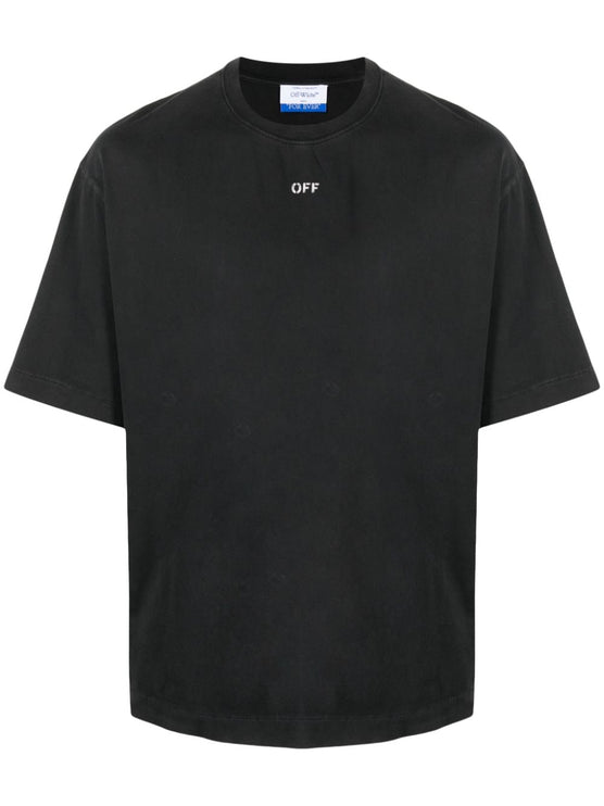 Off White T-shirts and Polos Black