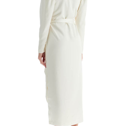 Rotate wrap midi dress with a wrap