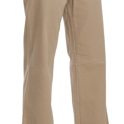 Pantaloni di lusso a metà vita beige