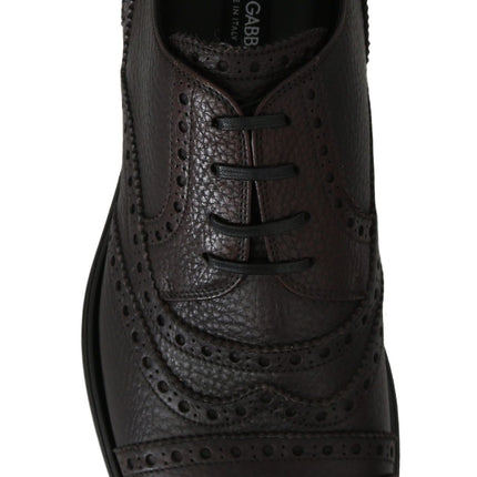 Elegant Mens Leather Derby Dress Shoes