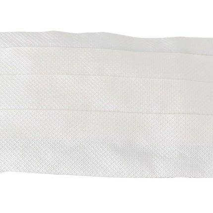 Elegant White Silk Cummerbund