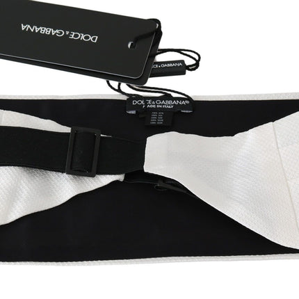 Elegant White Silk Cummerbund