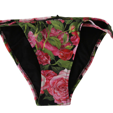 Élégant bas de bikini motif rose