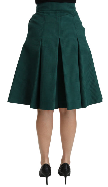 Elegante rok met hoge taille knielengte