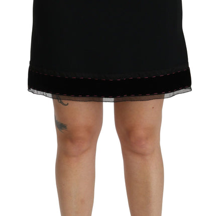 Elegant High-Waist Black Skirt