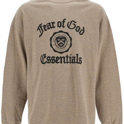 Fear Of God ESSENTIALS heather gray cotton oversized t-shirt