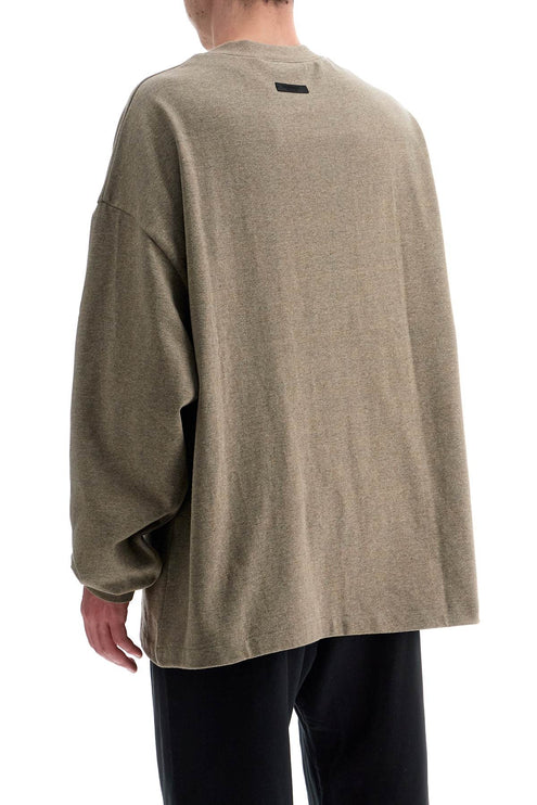 Fear Of God ESSENTIALS heather gray cotton oversized t-shirt