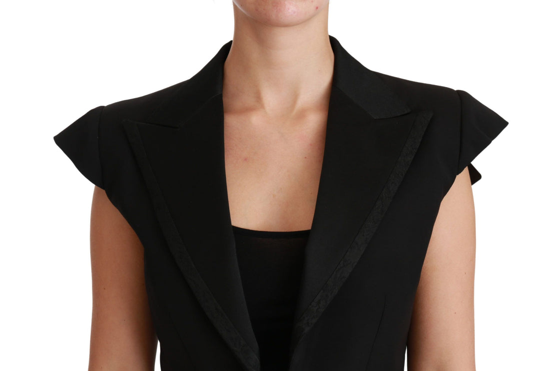 Gilet de blazer rangeur noir élégant