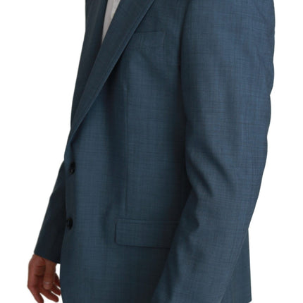 Blazer élégant en bleu clair slim fit