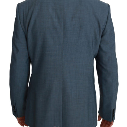 Blazer élégant en bleu clair slim fit