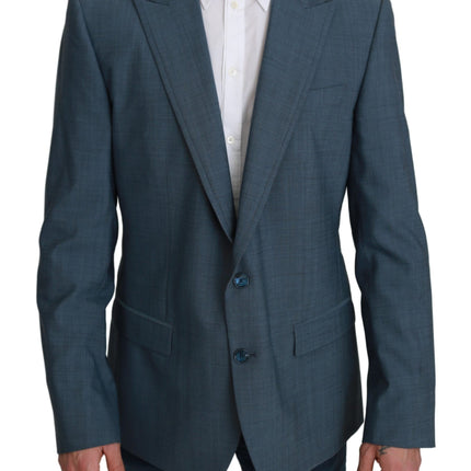 Blazer élégant en bleu clair slim fit