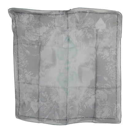 Elegant Gray Silk Scarf for Women