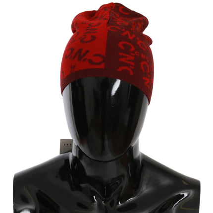 Mélange de laine de bonnet rouge chic