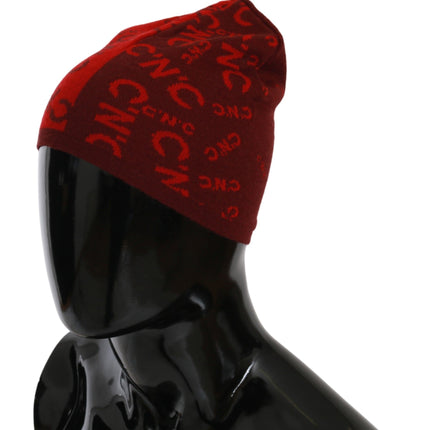 Mélange de laine de bonnet rouge chic