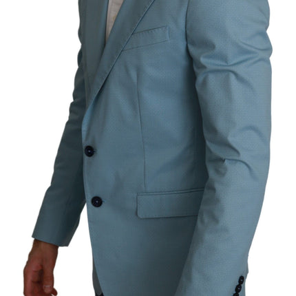 Blazer de motif fantastique bleu élégant