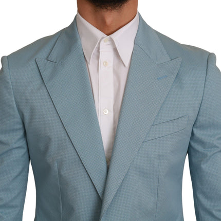 Blazer de motif fantastique bleu élégant