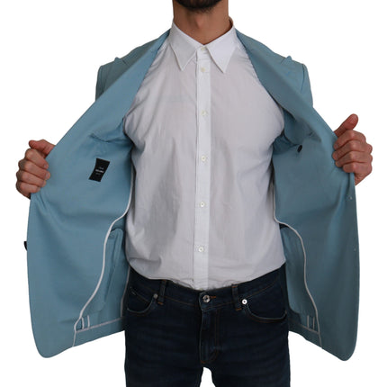 Blazer de motif fantastique bleu élégant