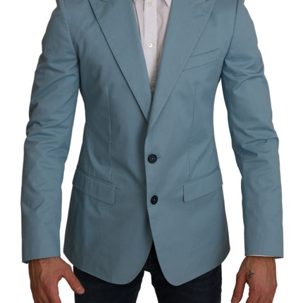 Blazer de motif fantastique bleu élégant