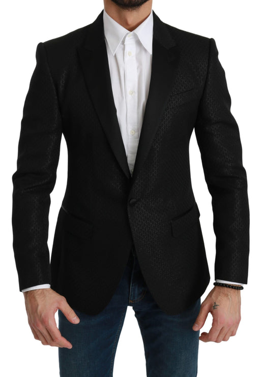 Chaqueta blazer negra martini de fit delgada