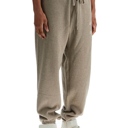 Fear Of God ESSENTIALS heather grey cotton wide fit sweatpants