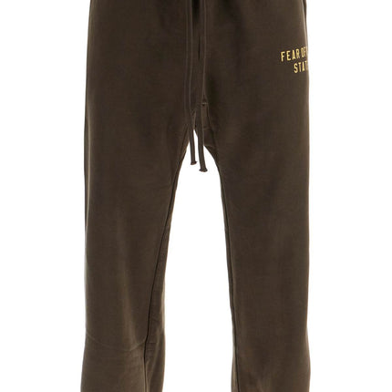 Fear Of God ESSENTIALS dark brown cotton sweatpants modern design