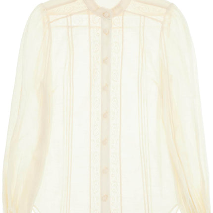 Zimmermann halliday lace-trimmed shirt