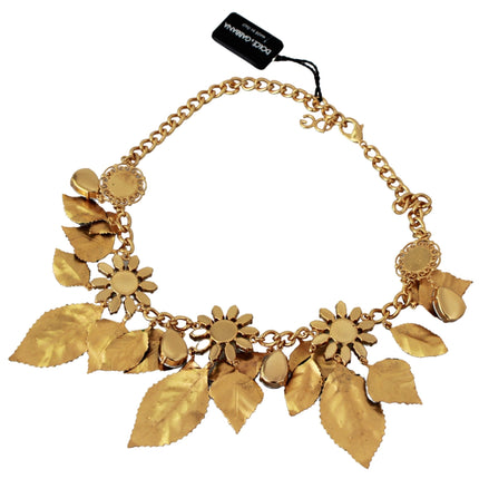 Elegant Floral Sicily Charm Necklace