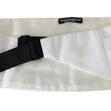 Elegant Silk White Cummerbund