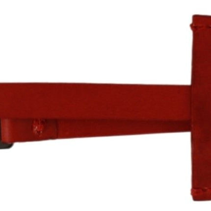 Elegante sleutelhanger van leer en metaal - Rood