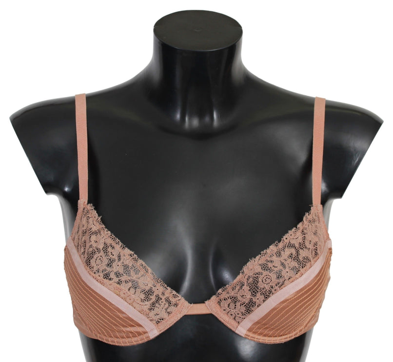 Élégant soutien-gorge push-up en dentelle nude