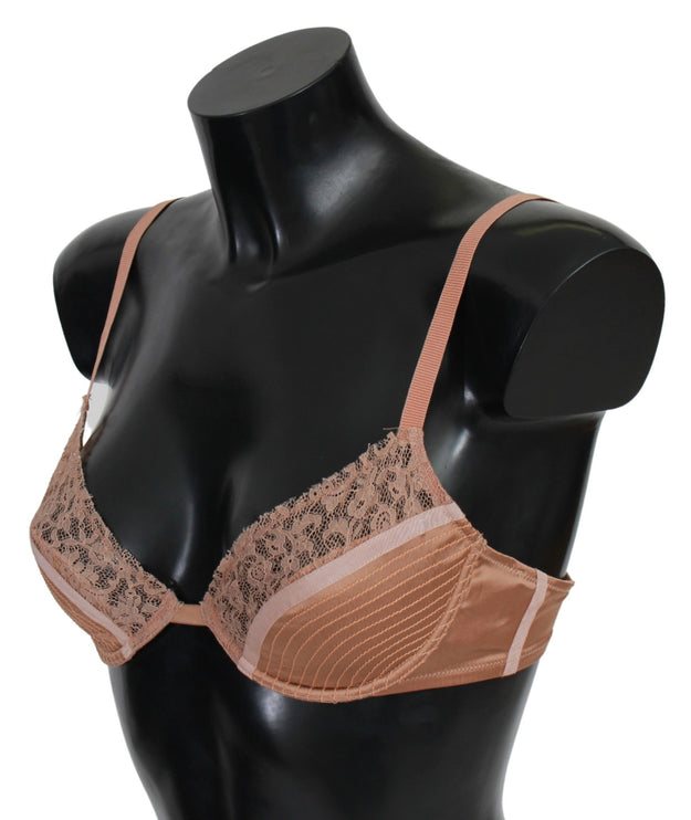 Élégant soutien-gorge push-up en dentelle nude