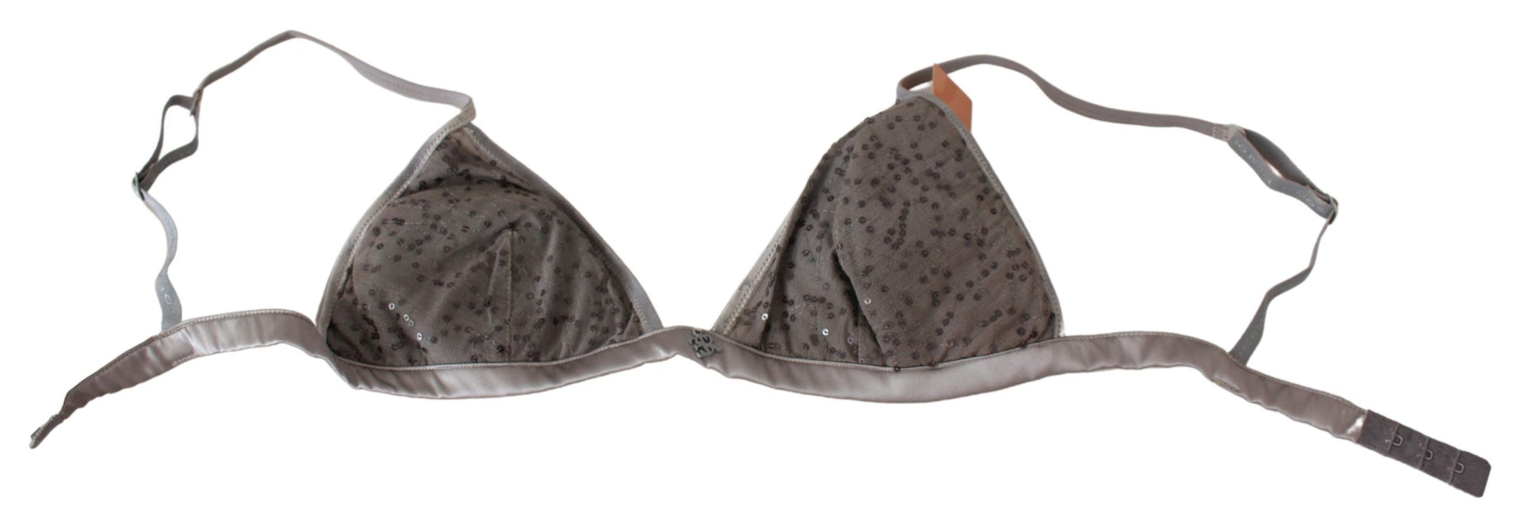 Sous-vêtements de luxe Grey Triangolo Grey à paillettes