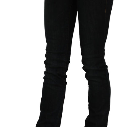 Jean en jean en jean slim noir et slim de taille noire chic