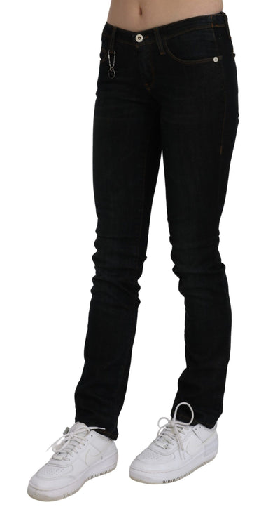 Jean en jean en jean slim noir et slim de taille noire chic