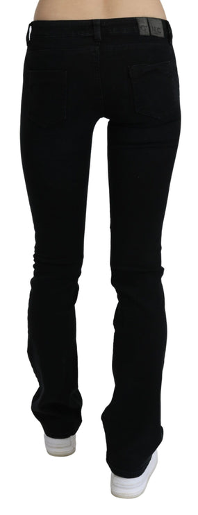 Chic Black Slim Fit Low Taist Denim