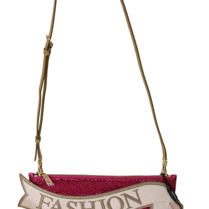 Rose glamour rose scintillant Cleo Purse