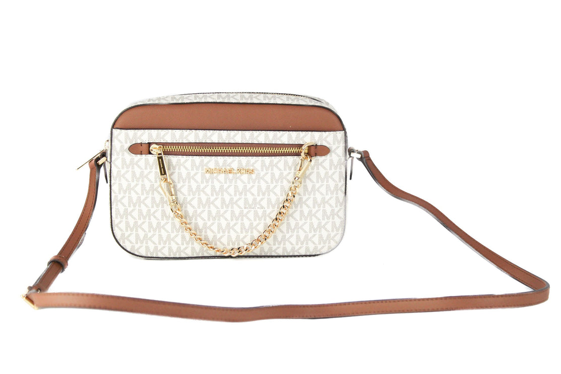 Jet Set Item Bolso grande East West Signature de piel con cremallera y cadena Crossbody