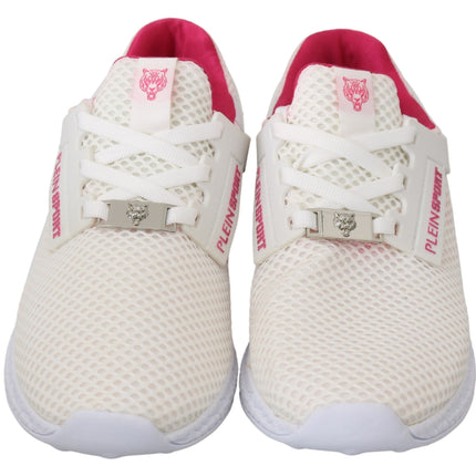 Sneaker Becky bianche chic con accenti rosa