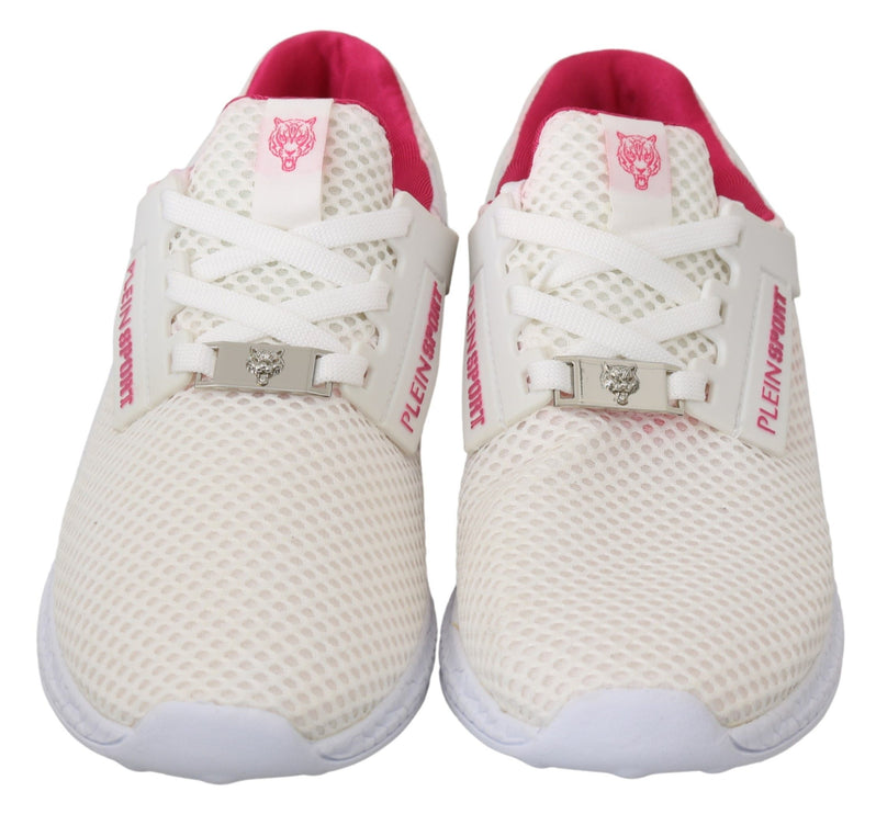 Sneaker Becky bianche chic con accenti rosa