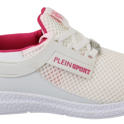 Sneaker Becky bianche chic con accenti rosa