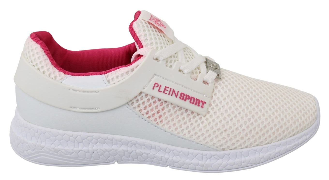 Sneaker Becky bianche chic con accenti rosa