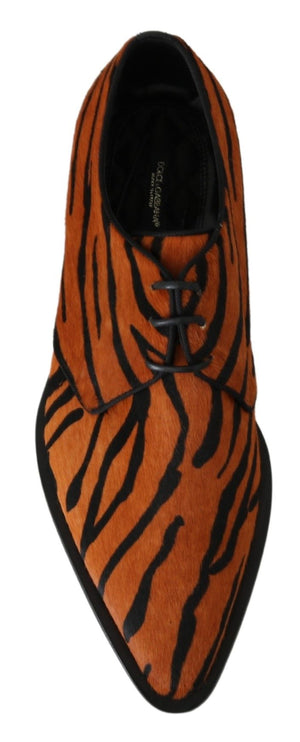 Tiger Match Dress Chaussures avec des cheveux poney