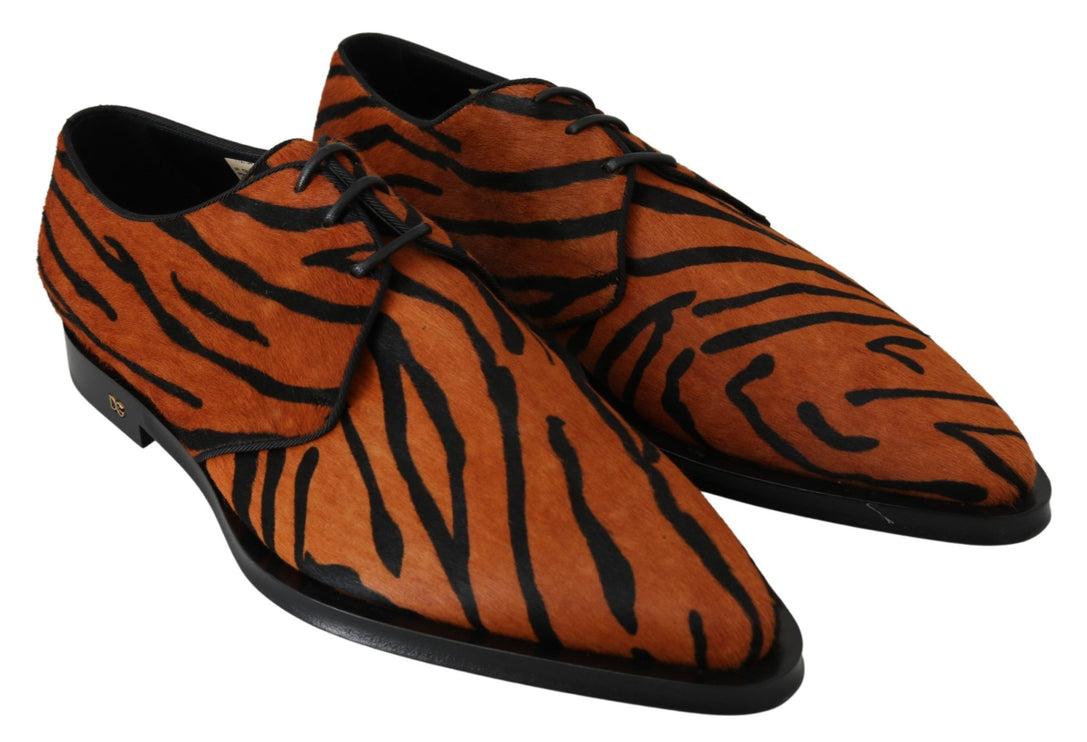 Tiger Match Dress Chaussures avec des cheveux poney